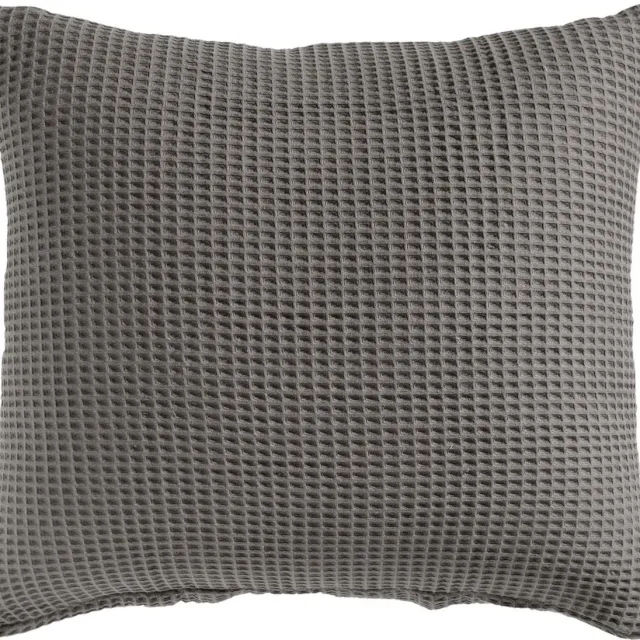 Heckettlane Wafel Kussensloop - Antraciet - 60x70cm - Antraciet