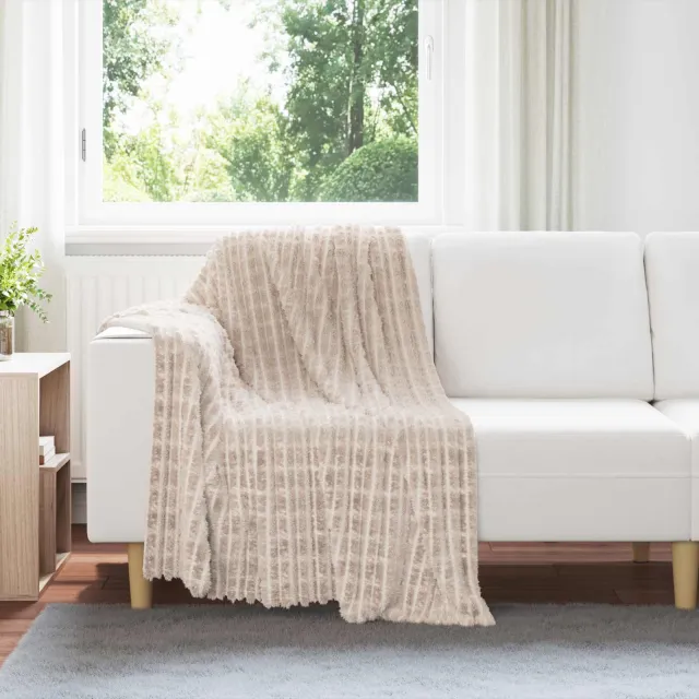 vidaXL Kleden 6 st Beige 150 x 130 cm 2,75 kg Fleece, foto 2