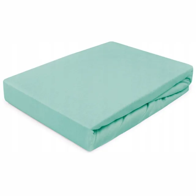 Darymex Jersey Hoeslaken met Elastiek 180x200 cm Licht Turquoise