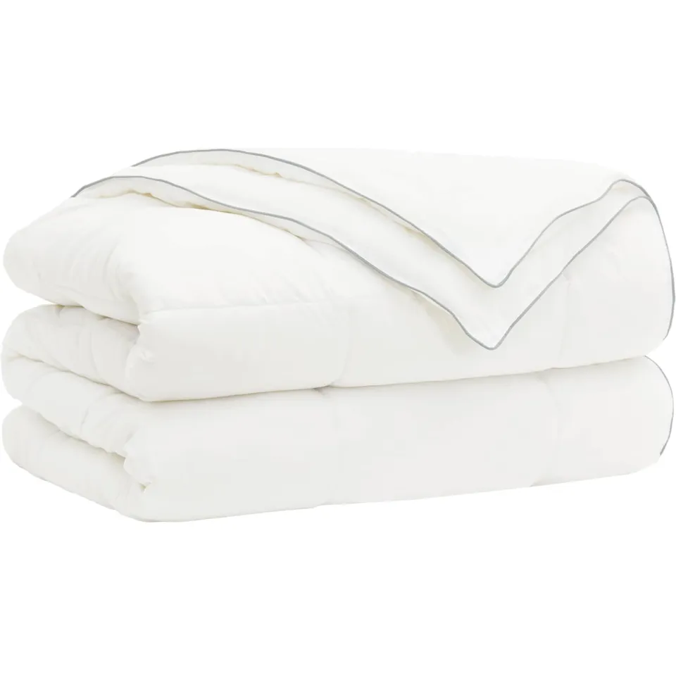 vidaXL Dekbed 135x220 cm 4 seizoenen 200+300 GSM Australisch Wol Wit, foto 3