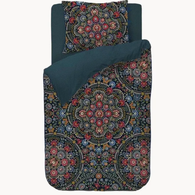 Pip Studio Katoenen perkal dekbedovertrekset Il Ricamo Blauw