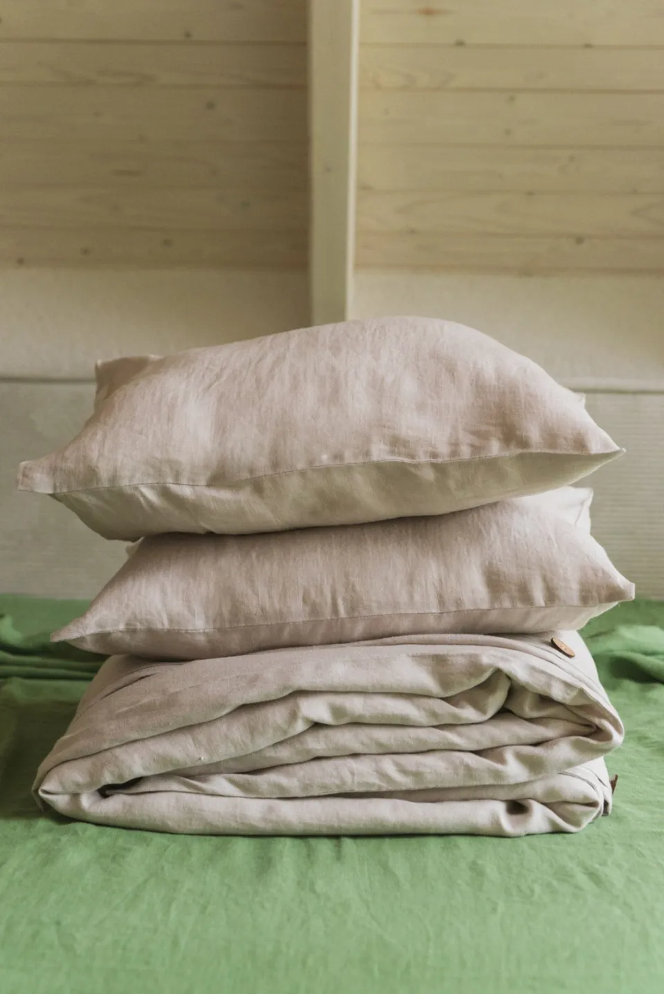 AmourLinen unisex vegan Beddengoedset Linnen Crème