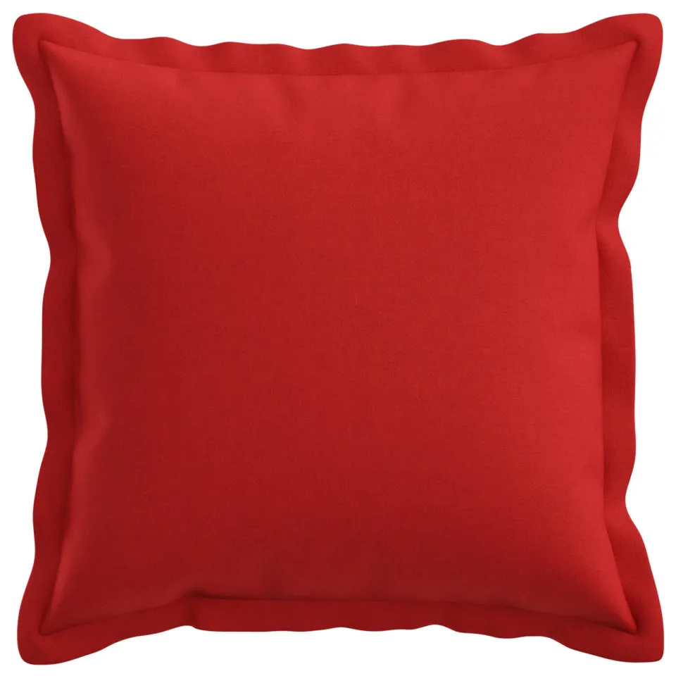 vidaXL Kussensloop 2 st HOUTEN Rood 45 x 45 cm Faux Linnen