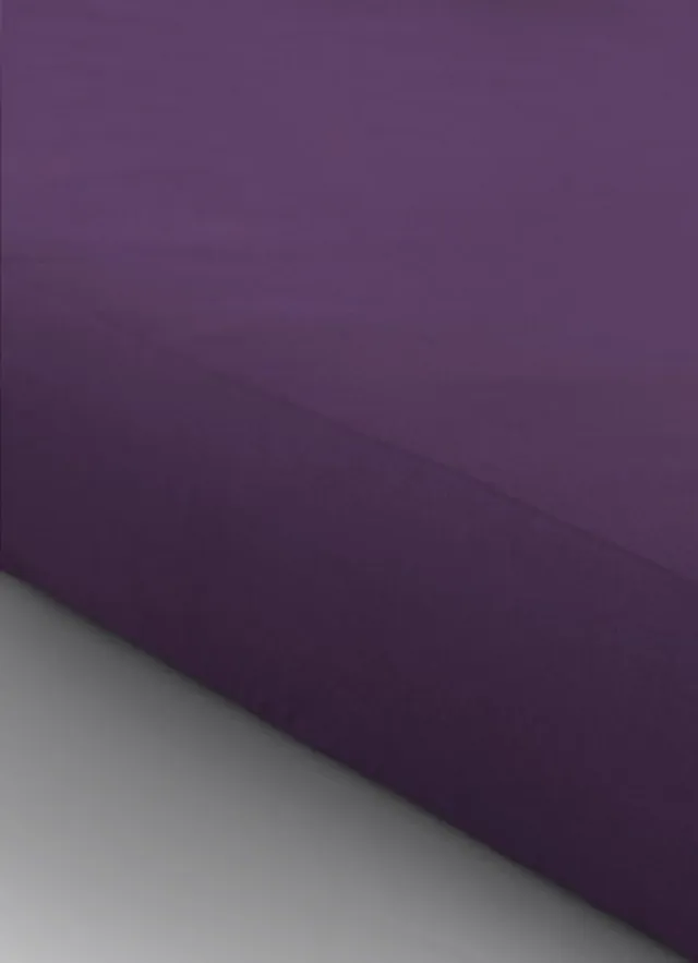 Welterusten Hoeslaken voor waterbed of boxspring - jersey - 190/200x200/220 met extra hoge hoeken tot 40cm paars