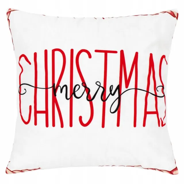 DOMAREX Kerst Kussenhoes 40x40cm Decoratief Vrolijk Kerstfeest Multicolor