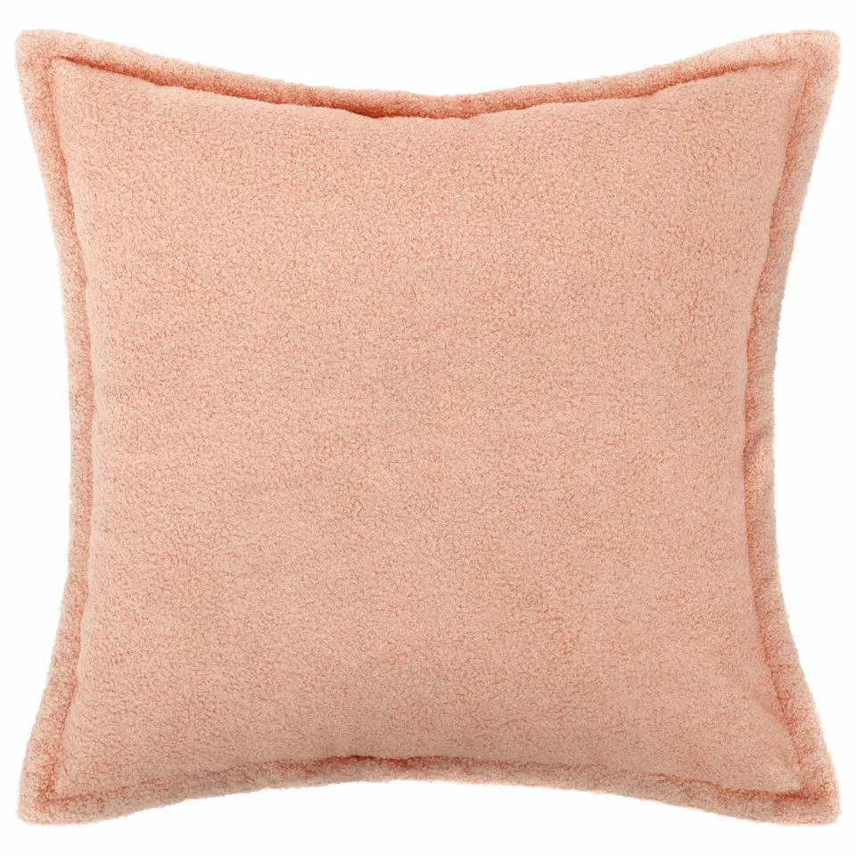 vidaXL Kussensloop 6 st HOUTEN Roze 55 x 55 cm Bouclé
