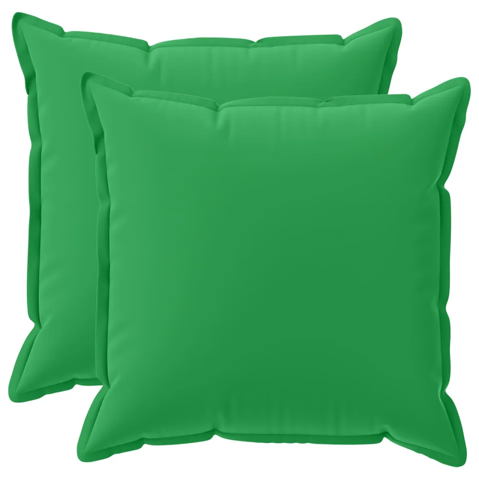 vidaXL Kussensloop 2 st HOUTEN Groen 55 x 55 cm Polyester, foto 3
