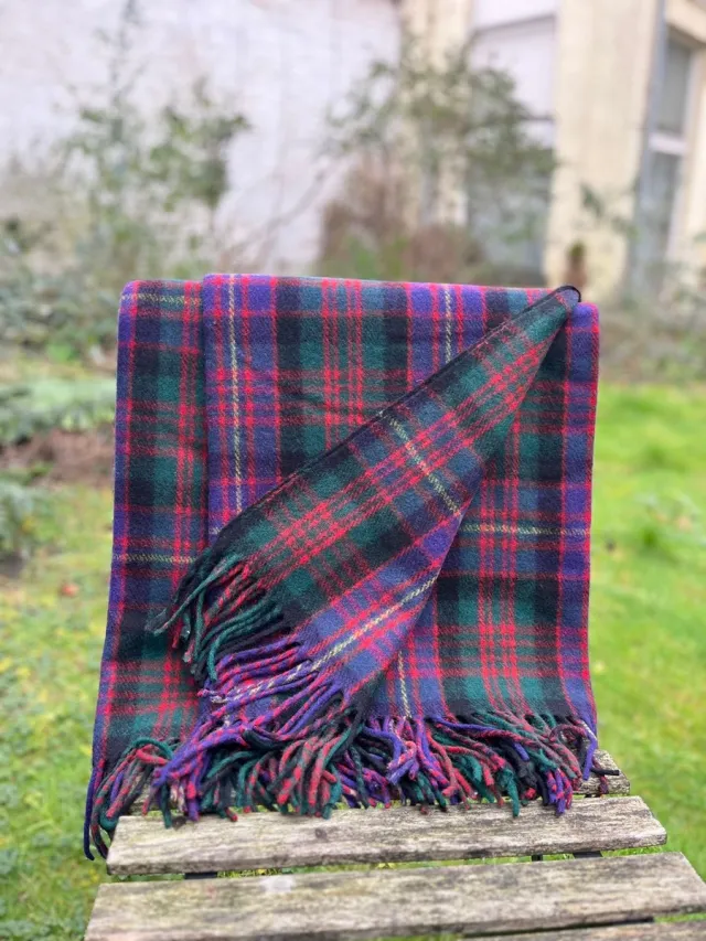 Belpo Wollen Tartan plaid CAMERON OF ERRACHAT (100% wol) - BEST SELLER - Tijdloos - warm - zacht - dikke wol - Duurzaam - natuurlijk