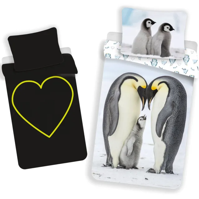 Animal Pictures Dekbedovertrek Pinguin Glow in the Dark - Katoen Multi