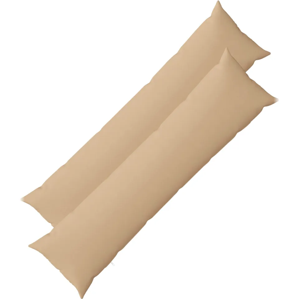 vidaXL Kussensloop 2 st HEERLEN Crèmekleurig 40 x 145 cm Stof, foto 3
