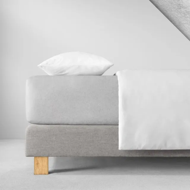 Estella 915 - Velours hoeslaken - 200 x 200 cm - Zilver