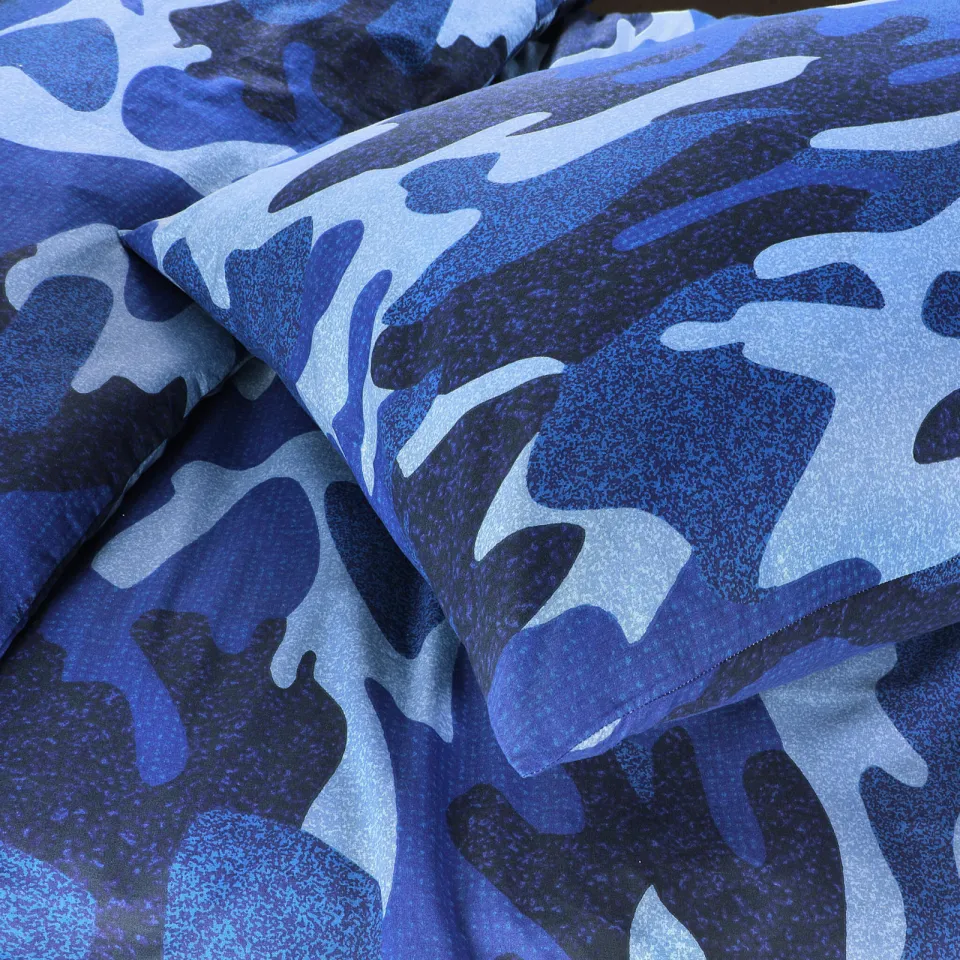 NOUS Kids katoenen dekbedovertrek kinderbed (120x150 cm) blauw, foto 4