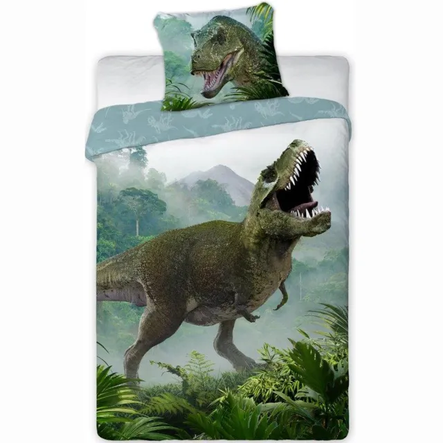 Animal Pictures dekbedovertrek Dino - Eenpersoons - 140 x 200 cm - Katoen multicolor