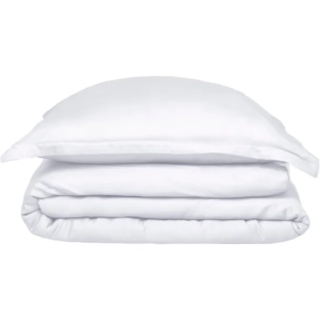 Coco & Cici TENCEL - Sateen Dekbedovertrek Wit - 1 kussensloop