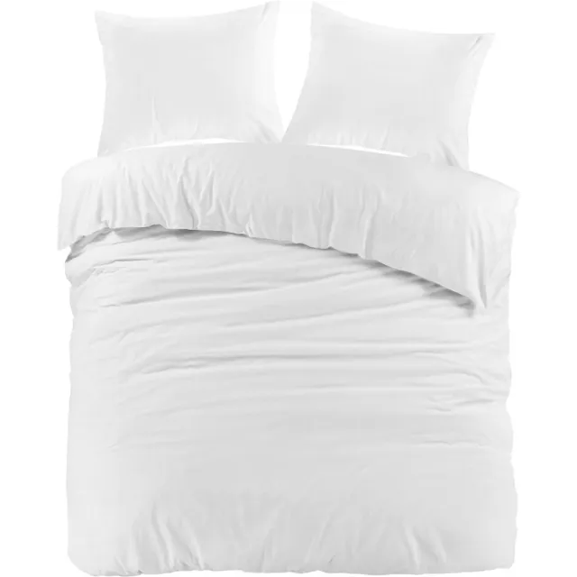 Day Dream Uni Katoen - Dekbedovertrek - Lits-jumeaux - 240 x 200/220 - Ivoor
