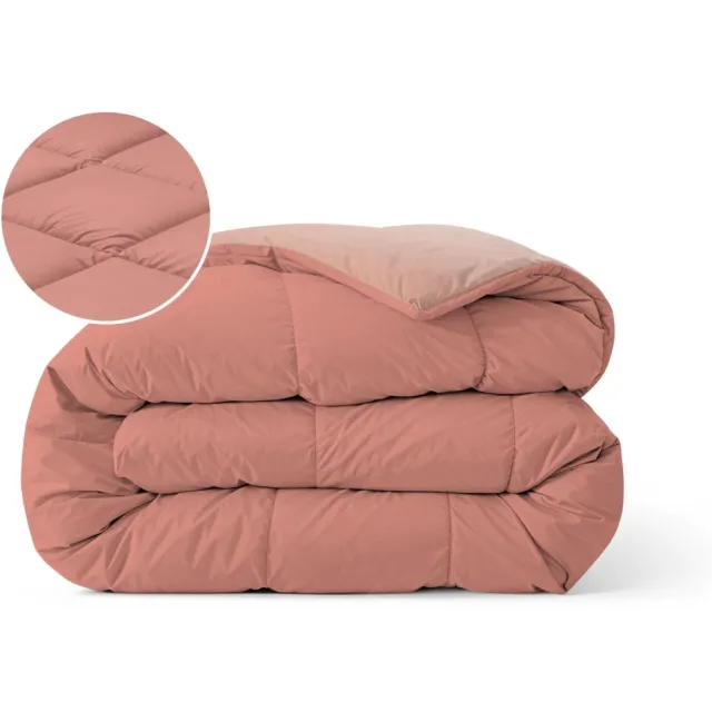 Zelesta Pure Duo Katoen Zomerdekbed - Terracottaroze & Aarderoze 160x220cm