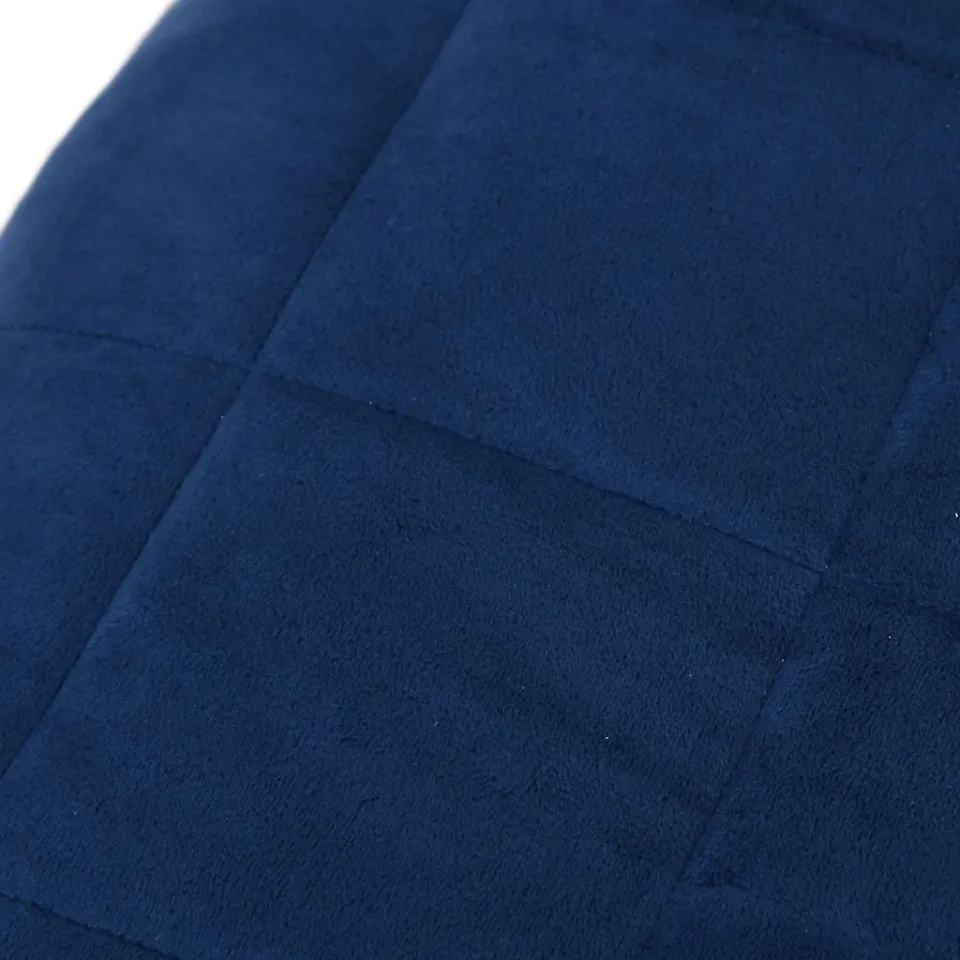 vidaXL Verzwaringsdeken 220x240 cm 11 kg stof blauw, foto 4