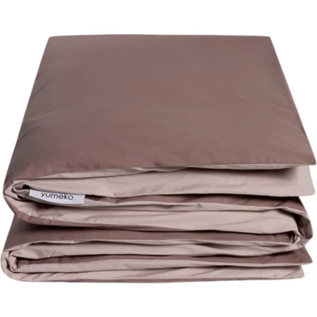 Yumeko kinderdekbedovertrek percal katoen dubbelzijdig roze/mauve 100x135 - Bio, eco & fairtrade Rose/Mauve