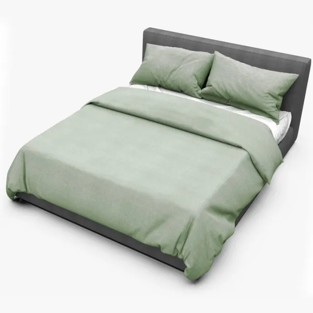 Dream Sheets Stockholm - Dekbedovertrek 240 x 220/250 - Biologisch Katoen Satijn - Tweepersoons - Lits jumeaux - Nederlands Fabricaat - Garden Green - Groen