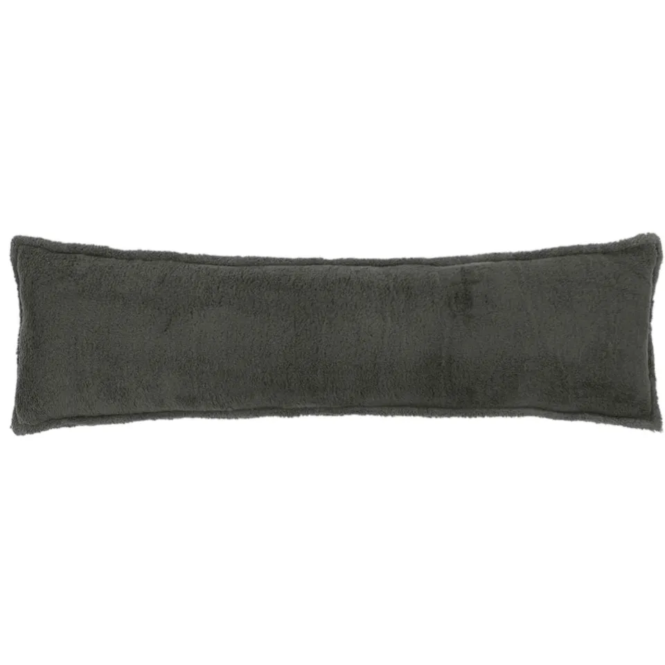 vidaXL Kussensloop 2 st HOUTEN Donkergrijs 40 x 145 cm Bouclé, foto 2