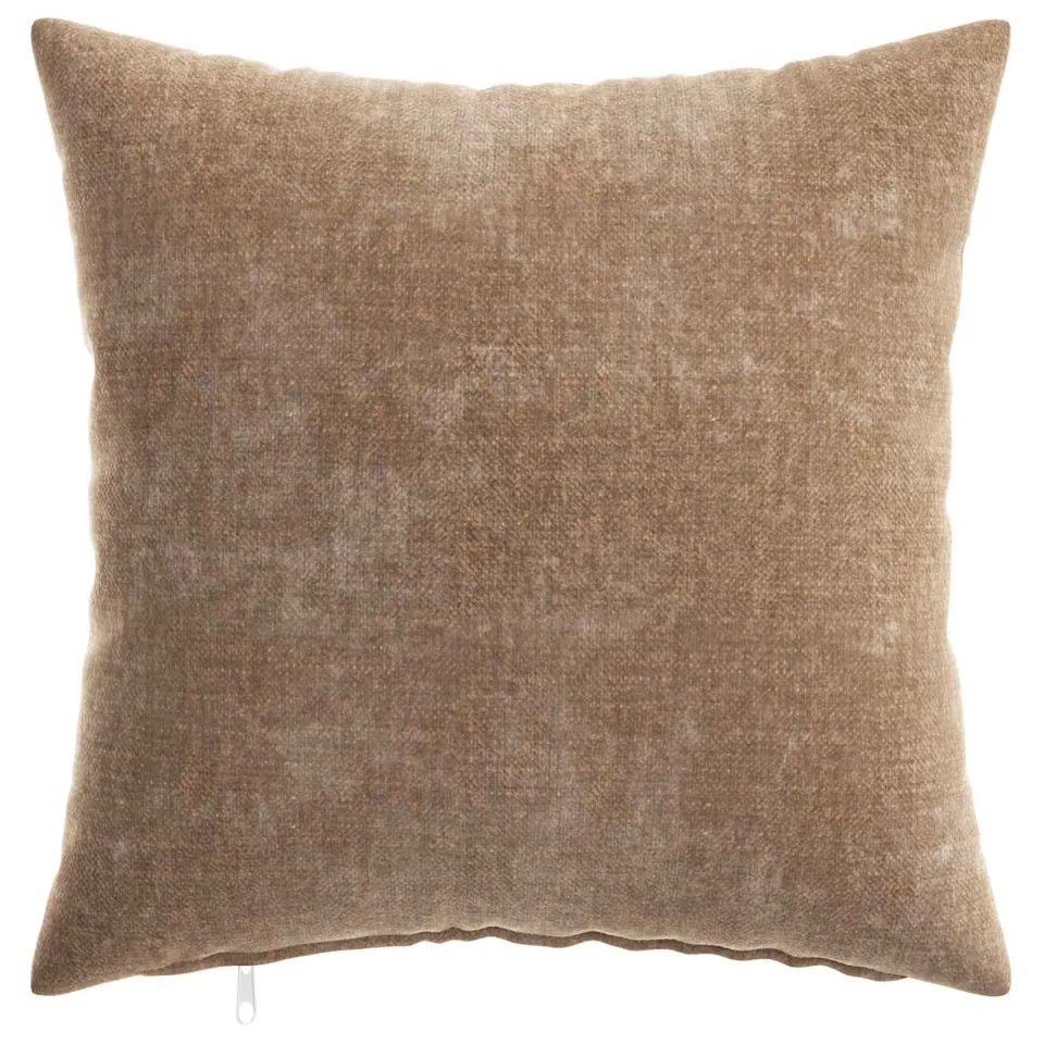 vidaXL Kussensloop 2 st HEERLEN Bruin 30 x 30 cm Chenille Stof