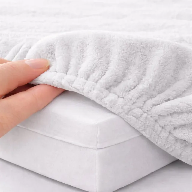 24-Bedding Badstof Topper Hoeslaken - zilver Grijs - 80x220 cm - Extra Zware Kwaliteit - Rondom Elastiek - Voor topper matrassen van 5 tot 15 cm