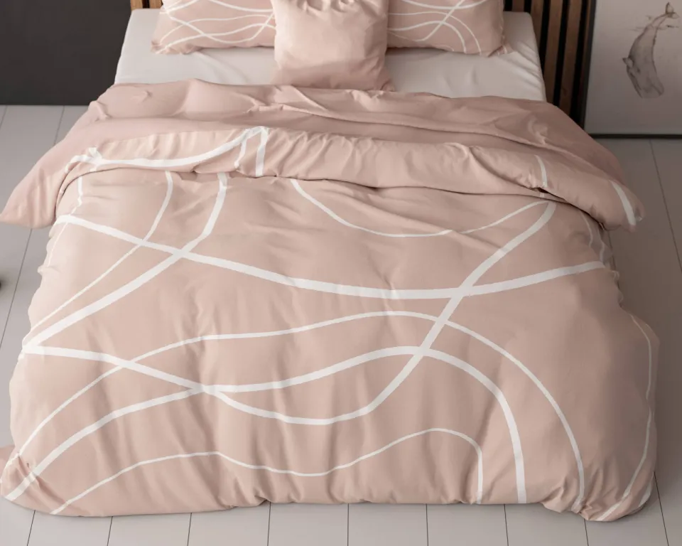 Sleeptime dekbedovertrek met print roze, foto 3