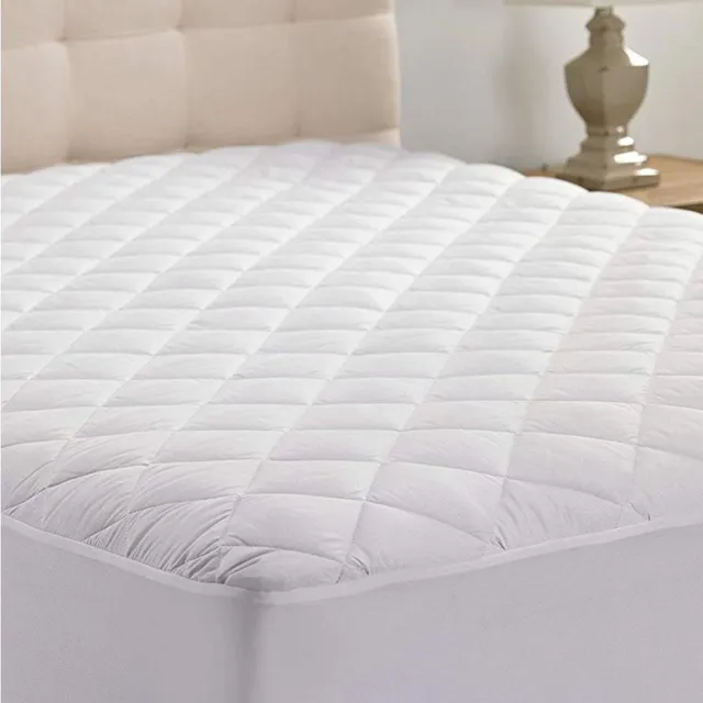 Lubna Home Matrasbeschermer 90x200+30 cm Zacht Katoen- Antibacterieel Hoeslaken 90x200+30cm -Elastiek Rondom - Waterdicht Wit