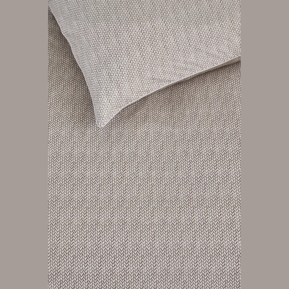 Riviera Maison Twisted katoenen dekbedovertrek beige, foto 4