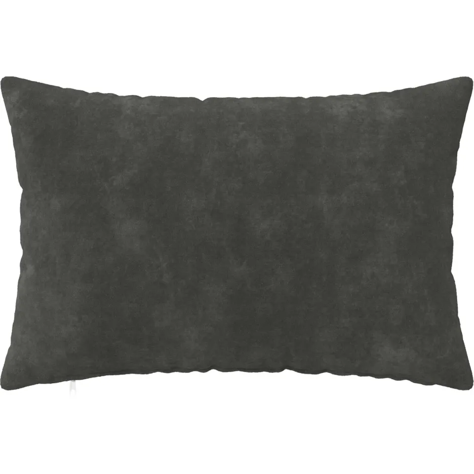 vidaXL Kussensloop 6 st HEERLEN Antraciet 40 x 60 cm Microfiber Fleece Anthraciet