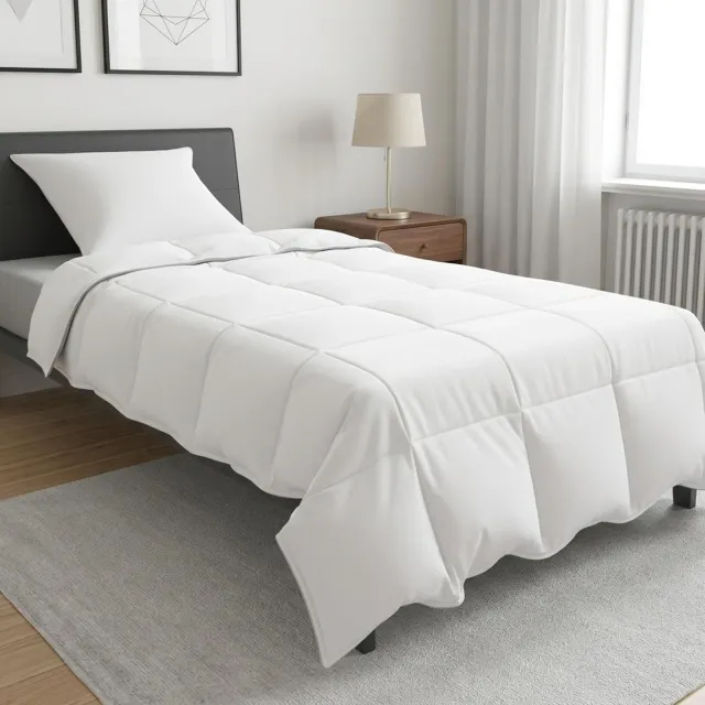 vidaXL Dekbedset 137 x 200 cm Winter Wit