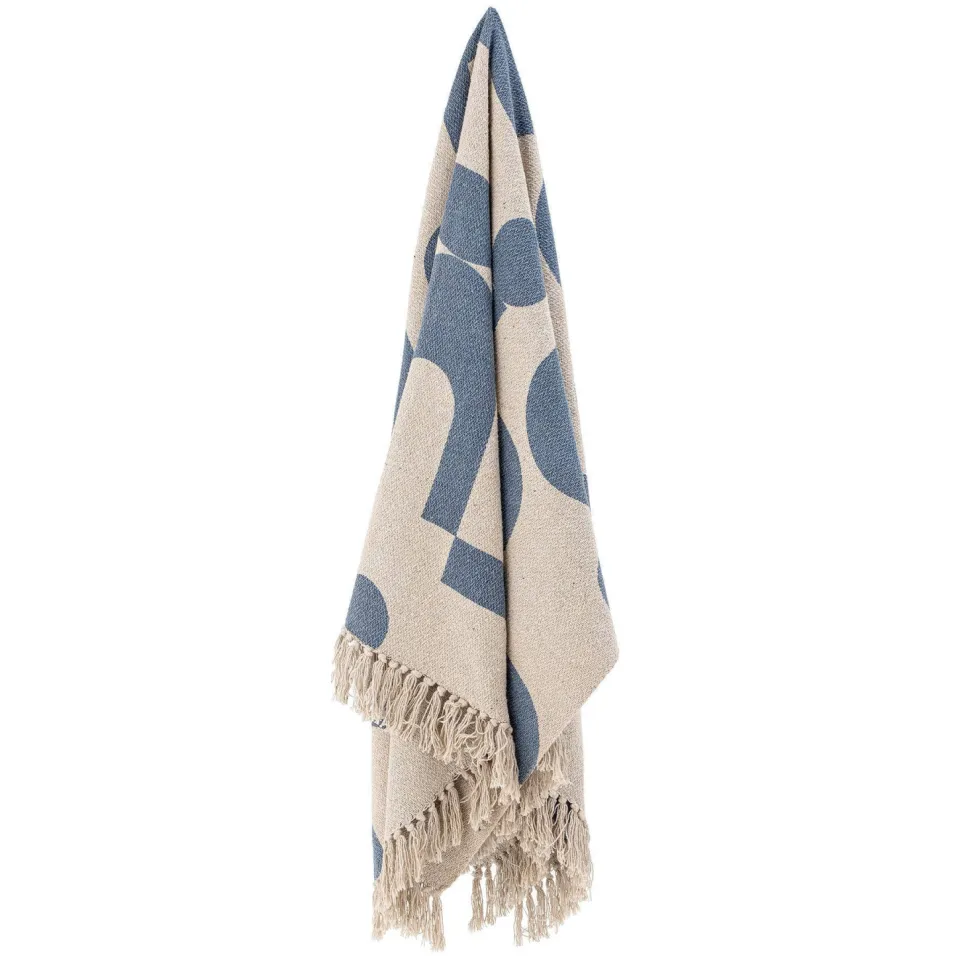 Bloomingville Agno plaid blauw, foto 2