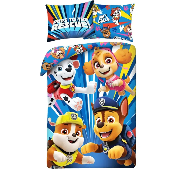 PAW Patrol dekbedovertrek blauw katoen