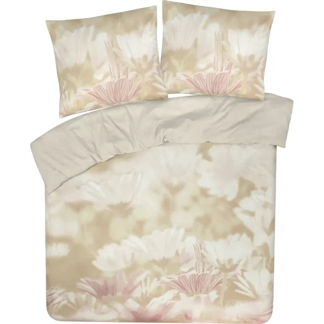 DoubleDry Dekbedovertrek My Design 100% katoen - Eenpersoons 140x200 cm + 1 Kussensloop - gerbera