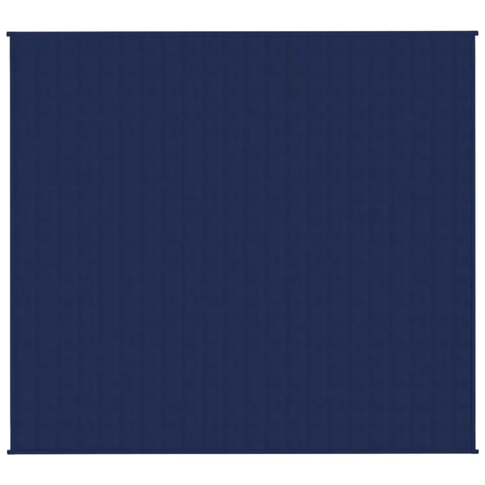 vidaXL Verzwaringsdeken 200x230 cm 13 kg stof blauw