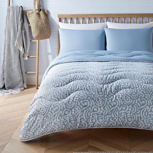 Famanu Dekbed- en kussensloopset, lente-zomercollectie, 6 dekbedden kingsize met Smartfil-vezel, machinewasbaar Neutraal