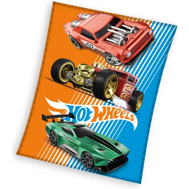 Hot Wheels Fleece deken, Speed - 130 x 160 cm - Polyester Multi