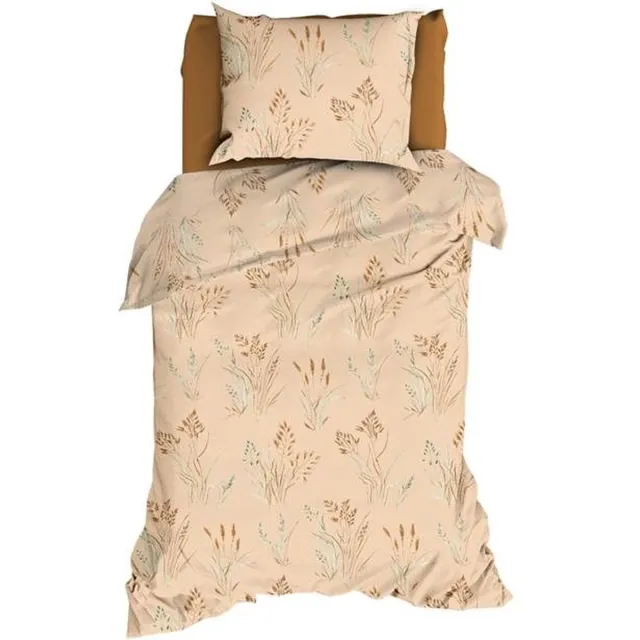 Romanette Les Alpes Dekbedovertrek - Eenpersoons - 140x200/220 cm - Peach/Terra
