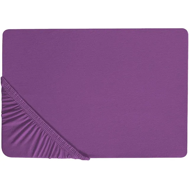 Beliani JANBU - Laken - Paars - 140 x 200 cm - Katoen