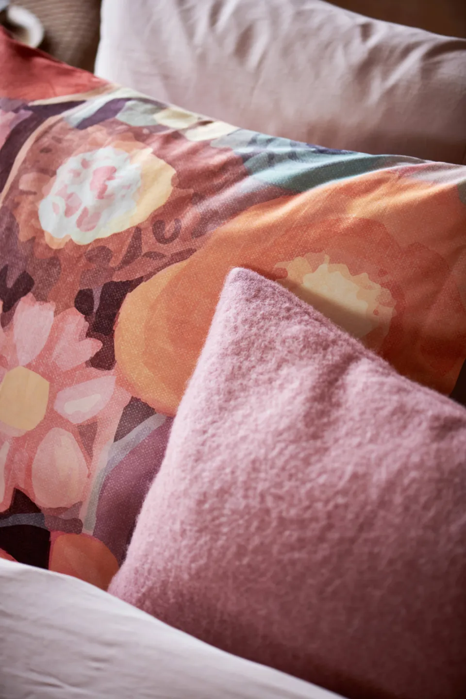 Vandyck Home Bellavita wollen kussensloop roze, foto 3