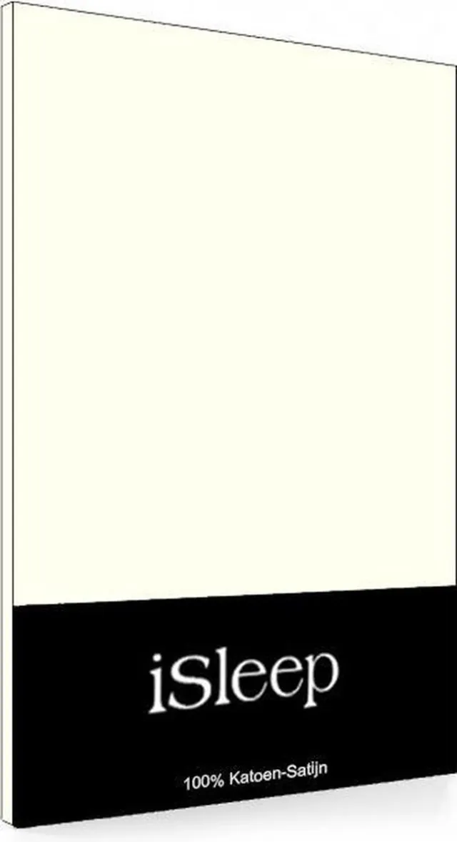 iSleep Satijn Kussenslopen (2 stuks) - 60x70 cm - Licht Beige
