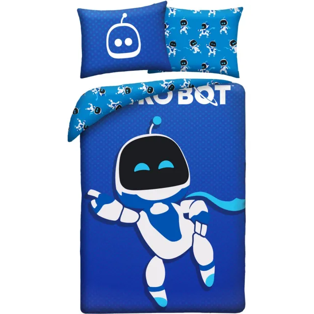 Astro Bot Dekbedovertrek Game - Polyester Blauw