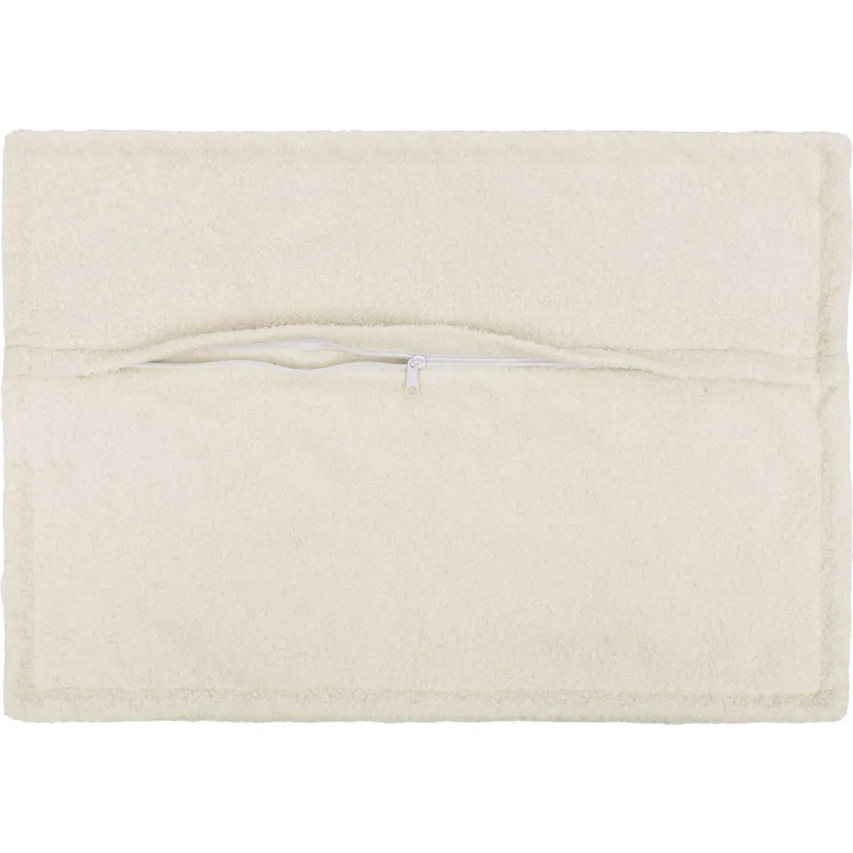 vidaXL Kussensloop 2 st HOUTEN Crèmekleurig 50 x 70 cm Bouclé, foto 4