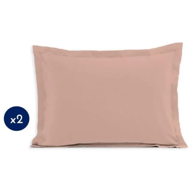 LOVELY HOME Set van 2 kussenslopen - LOVELY HOME - LH71619 - 60 x 80 cm - Roze