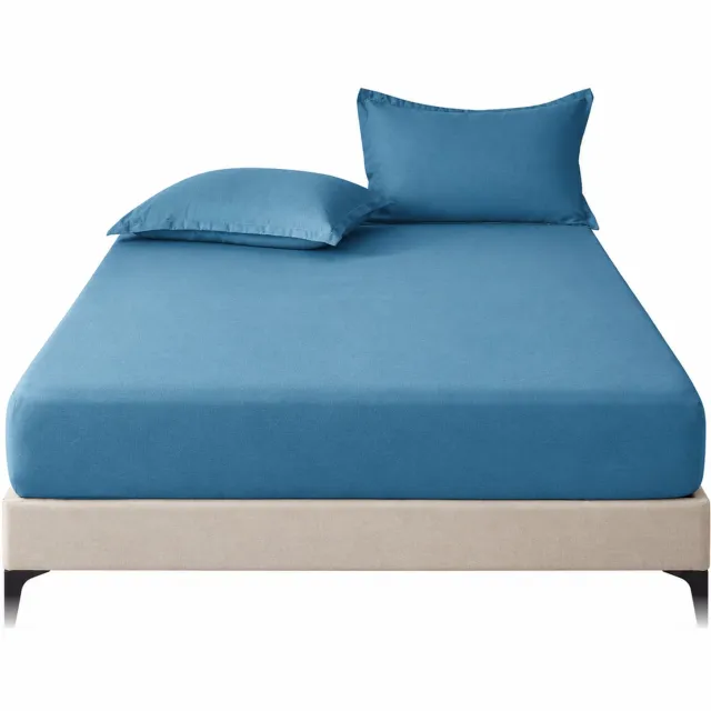 SWGOTA Blauwe kussenslopen van polyester, set van 2, effen en minimalistisch