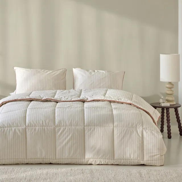 Walra Dekbed zonder overtrek Whimsy Lines - 200x200 - 100% Katoen (BCI) - Off White