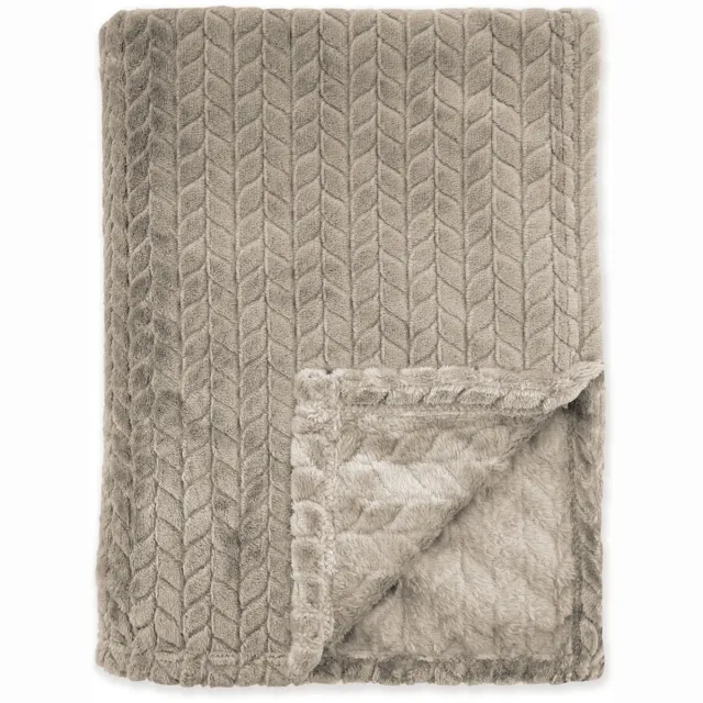 BYRKLUND Plaid Twill Touch - 150x200 - 100% Polyester - Taupe
