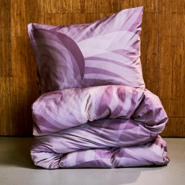 Auping Mauve twists Dekbedovertrek - Biologisch katoen - Paars, foto 2