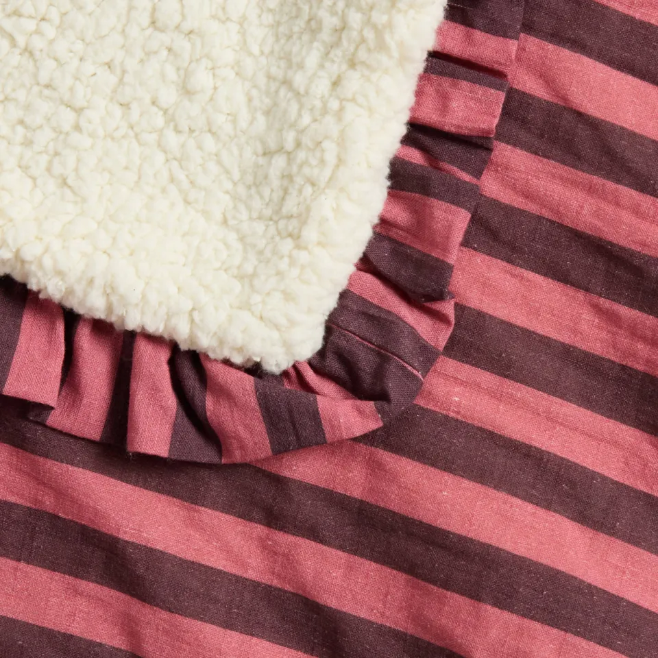 NOUS Living plaid Kenton donkerroze roze/donkerroze/off white, foto 5