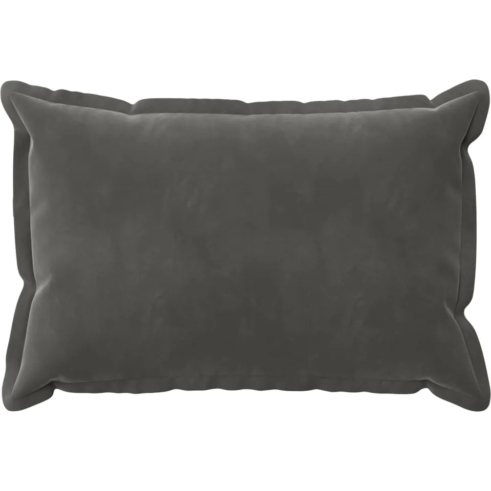 vidaXL Kussensloop 6 st HOUTEN Donkergrijs 50 x 70 cm fluweel